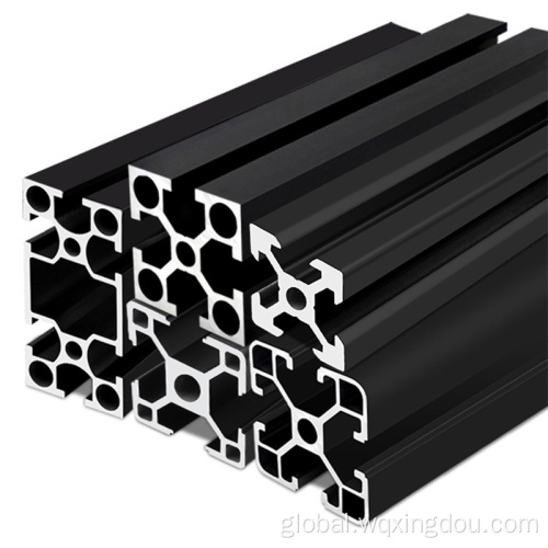 Industrial Aluminum Extrusion 4040 aluminum European standard Black workbench bracket Manufactory